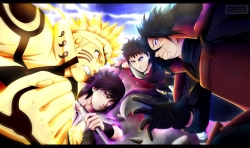 sasuke e naruto, madara e obito